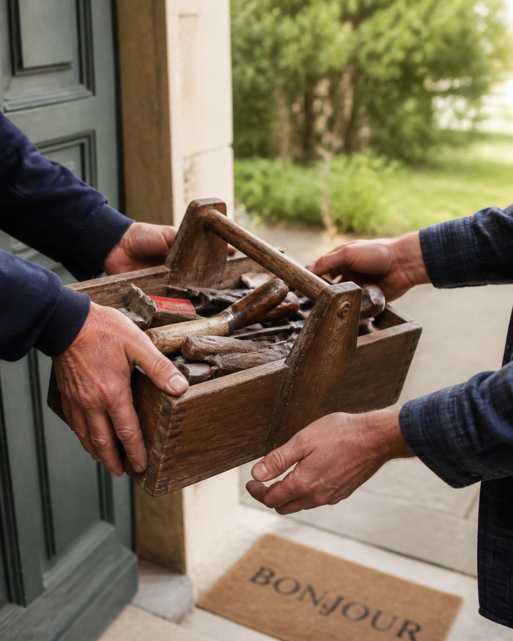 La caisse à outils, juste à côté